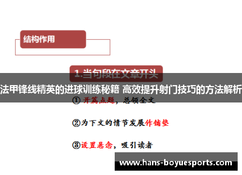 法甲锋线精英的进球训练秘籍 高效提升射门技巧的方法解析