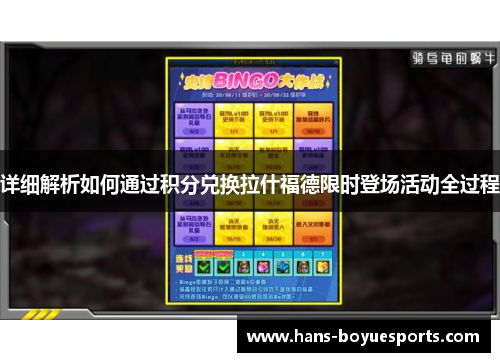 详细解析如何通过积分兑换拉什福德限时登场活动全过程